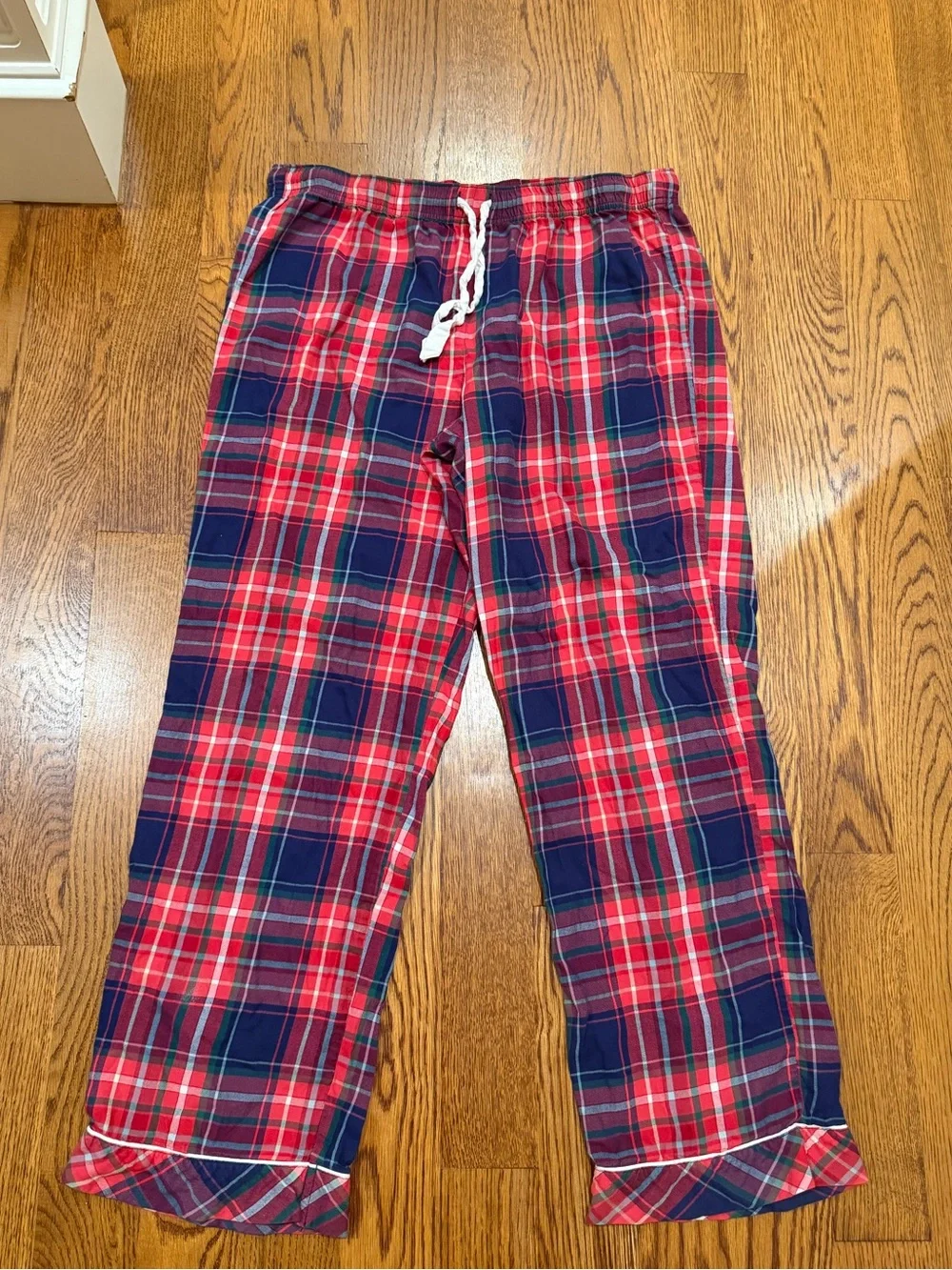 Victoria's Secret Red and Navy Plaid Pajama Set